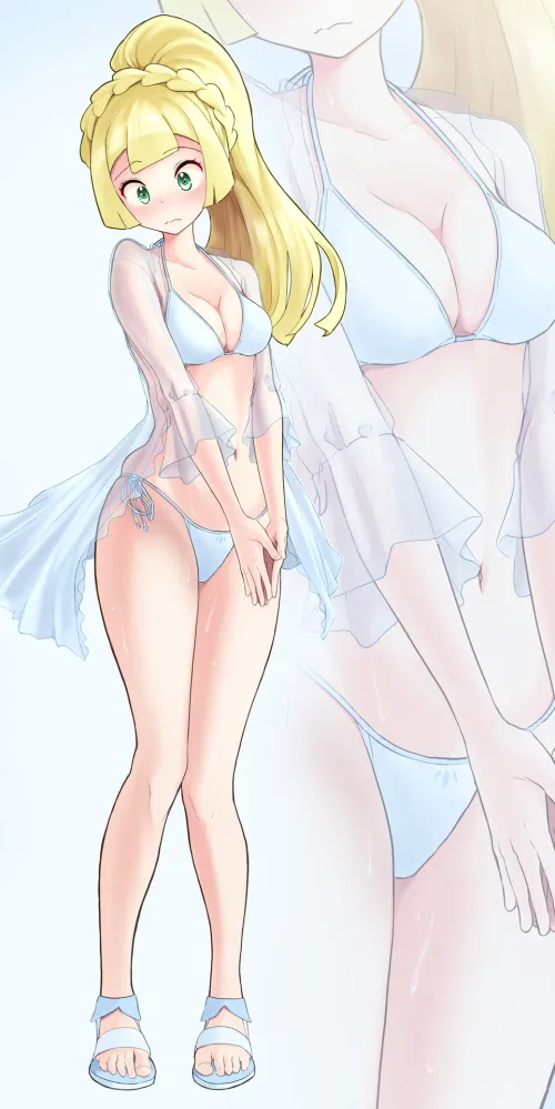 Lillie in a swimsuit [Pokemon]