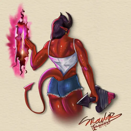 Malevola Pinup (ImSnowbiz)