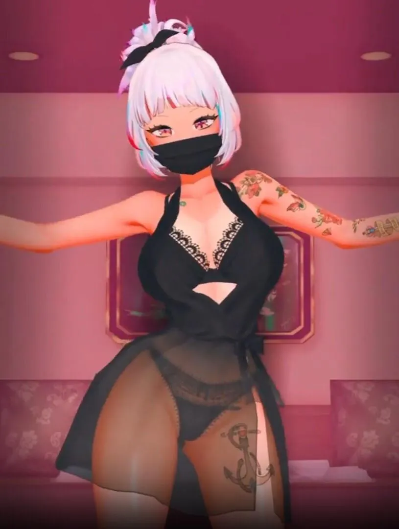 Masked Fefe’s lace is soaked. She won’t take it off unless you beg like a good boy (VTuberFefe) [Mythic Talent]