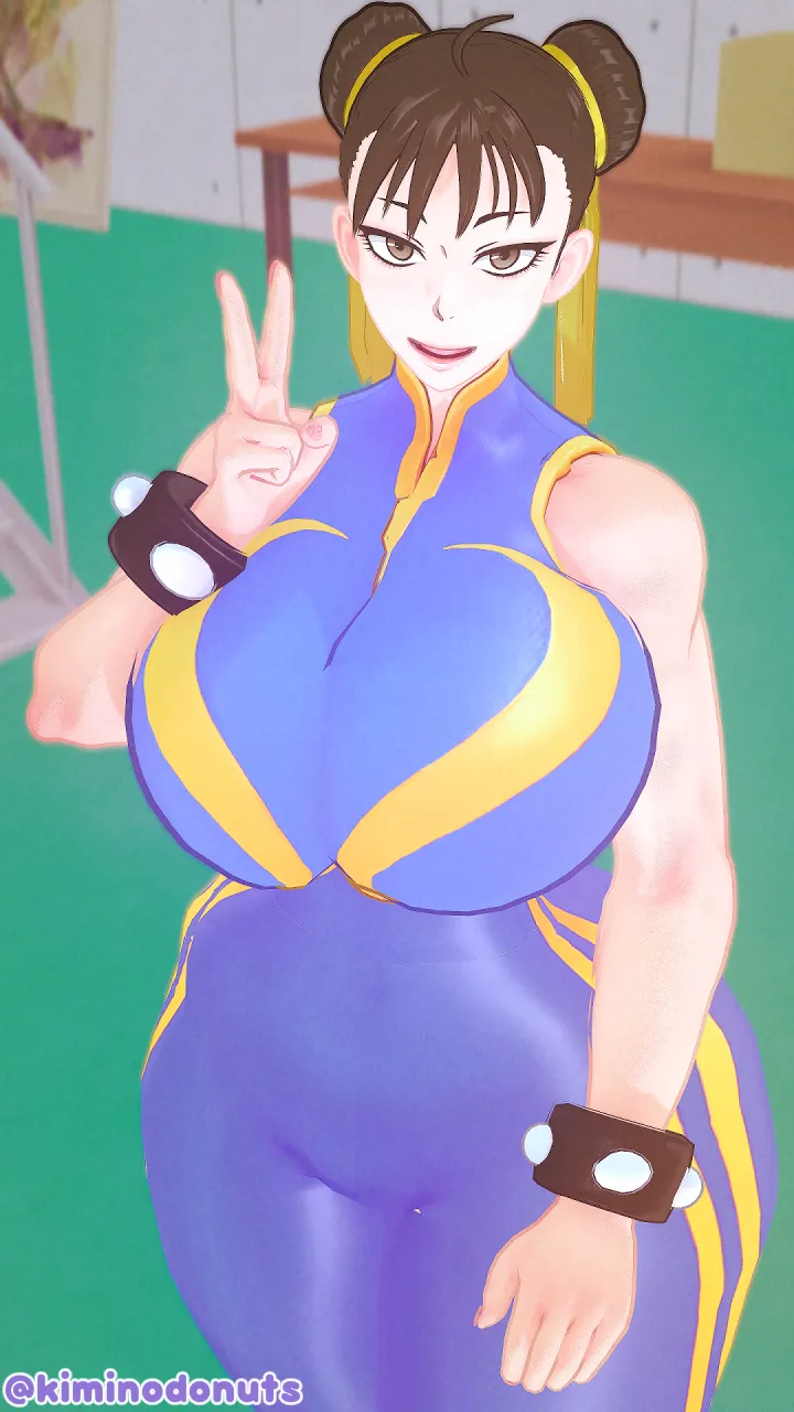 My Chun-Li in her Alpha costume! (KimiNoDonuts)