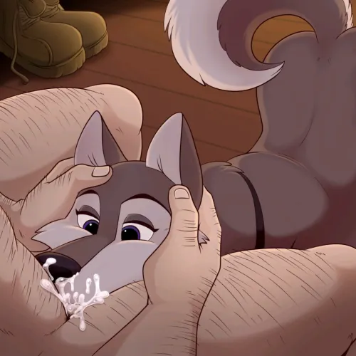 Receiving a warm maw in this winter~ [M] [F] (lonbluewolf)