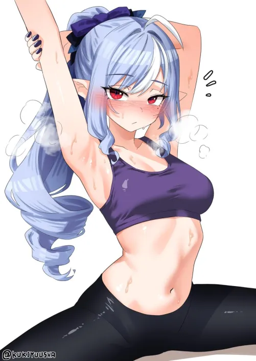 Vivian Stretching (kukiyuusha) [Zenless Zone Zero]