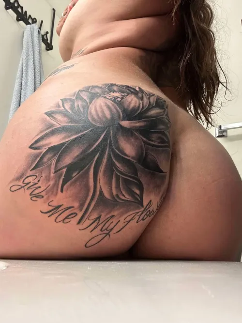 “Give me my flowers”