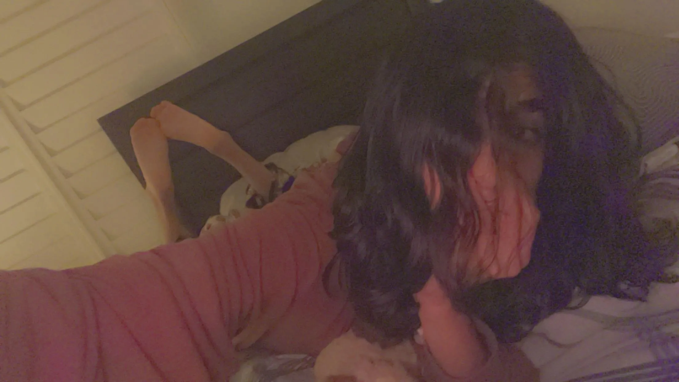 Who wants an emo boy to give them a footjob?