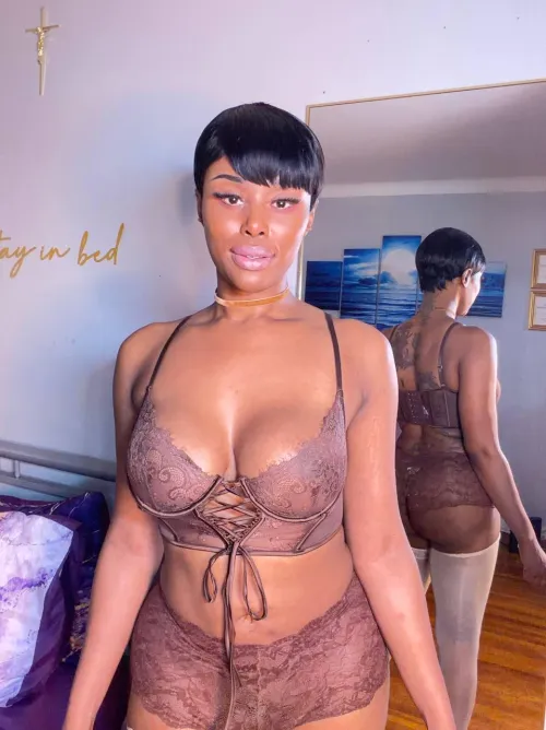 Would you suck my c0ck without hesitation or just my tits?