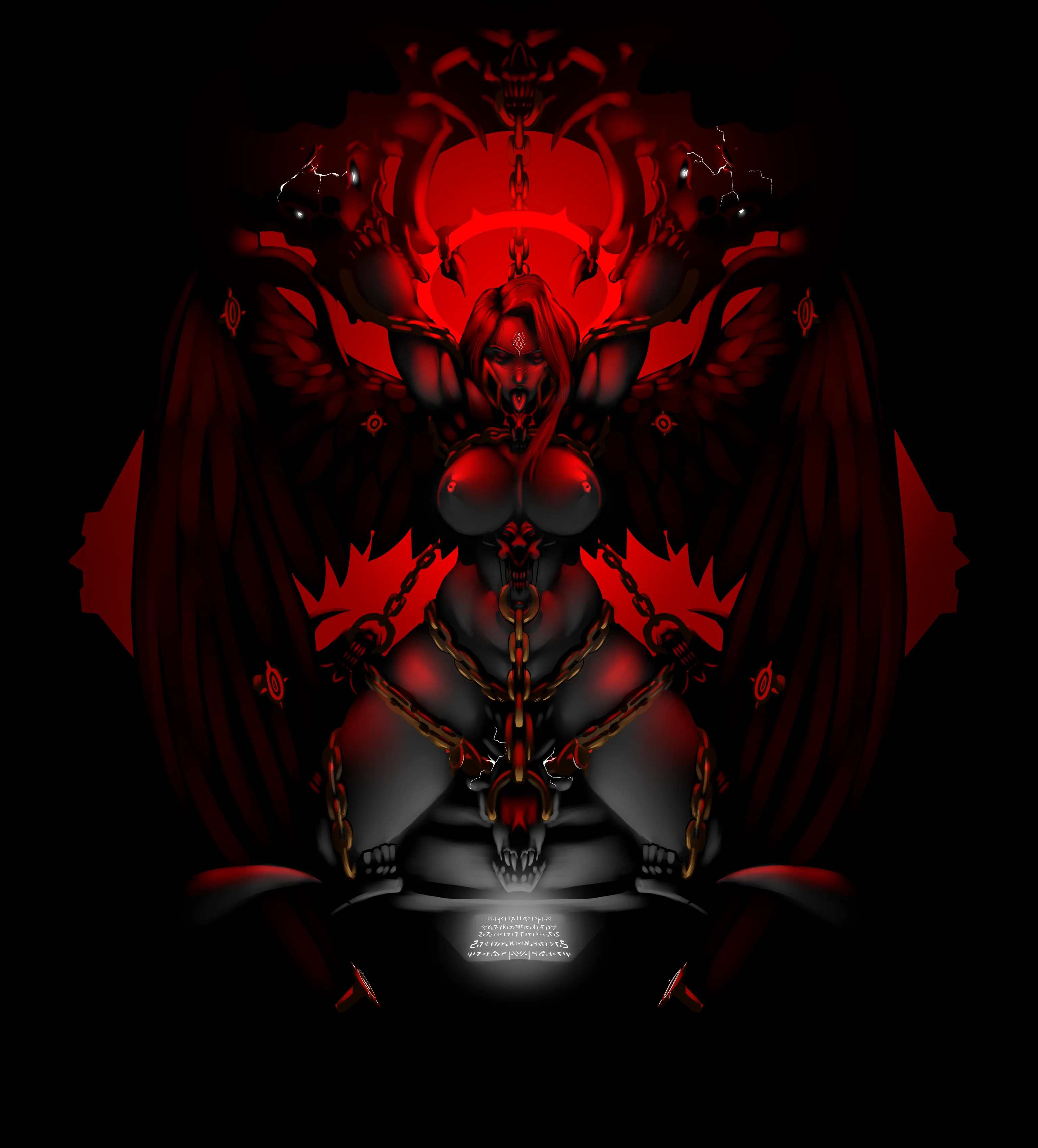 Chained up angel (clariarikari)