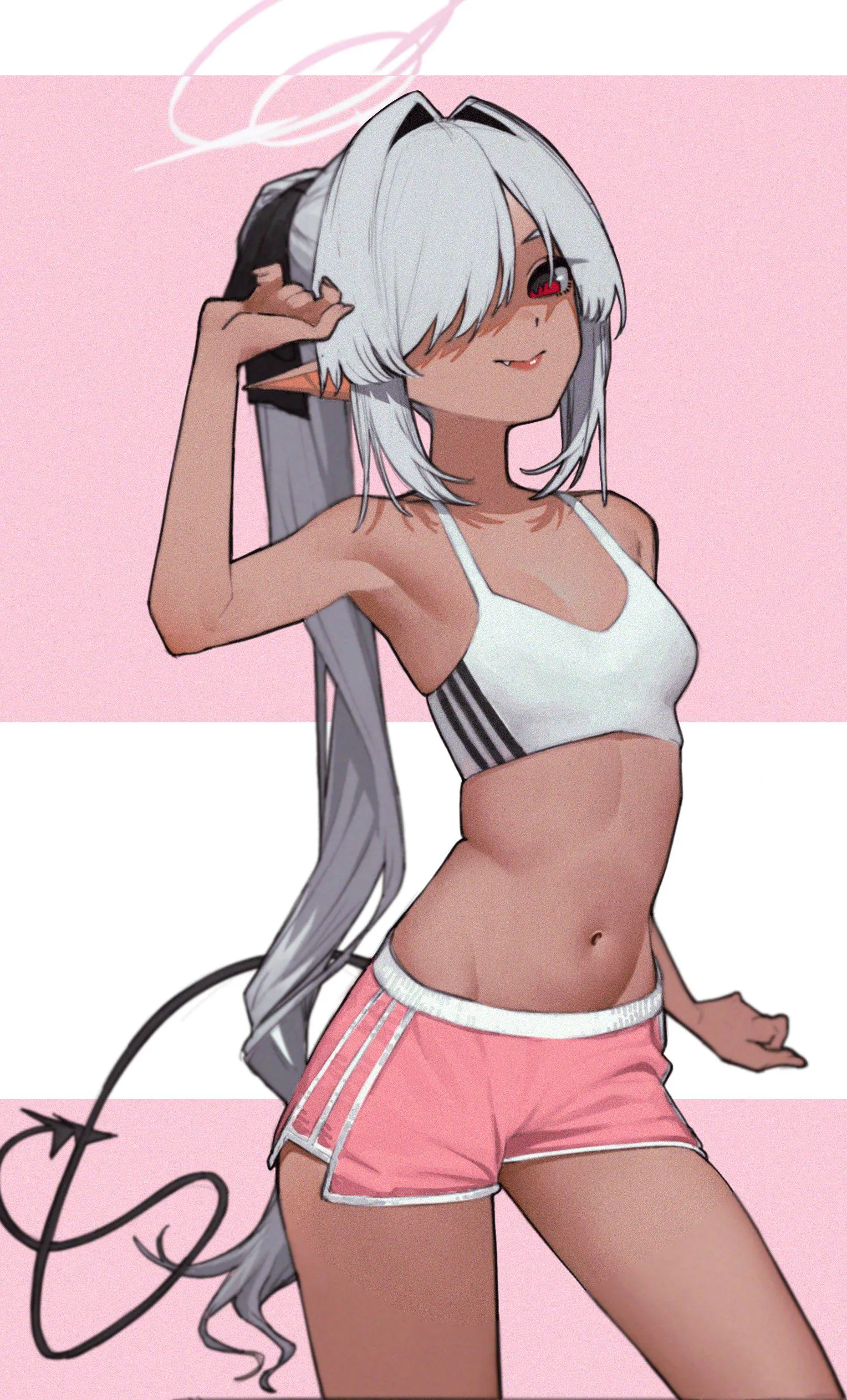 Iori in dolphin shorts (AnemoneeAnemone) [Blue Archive]