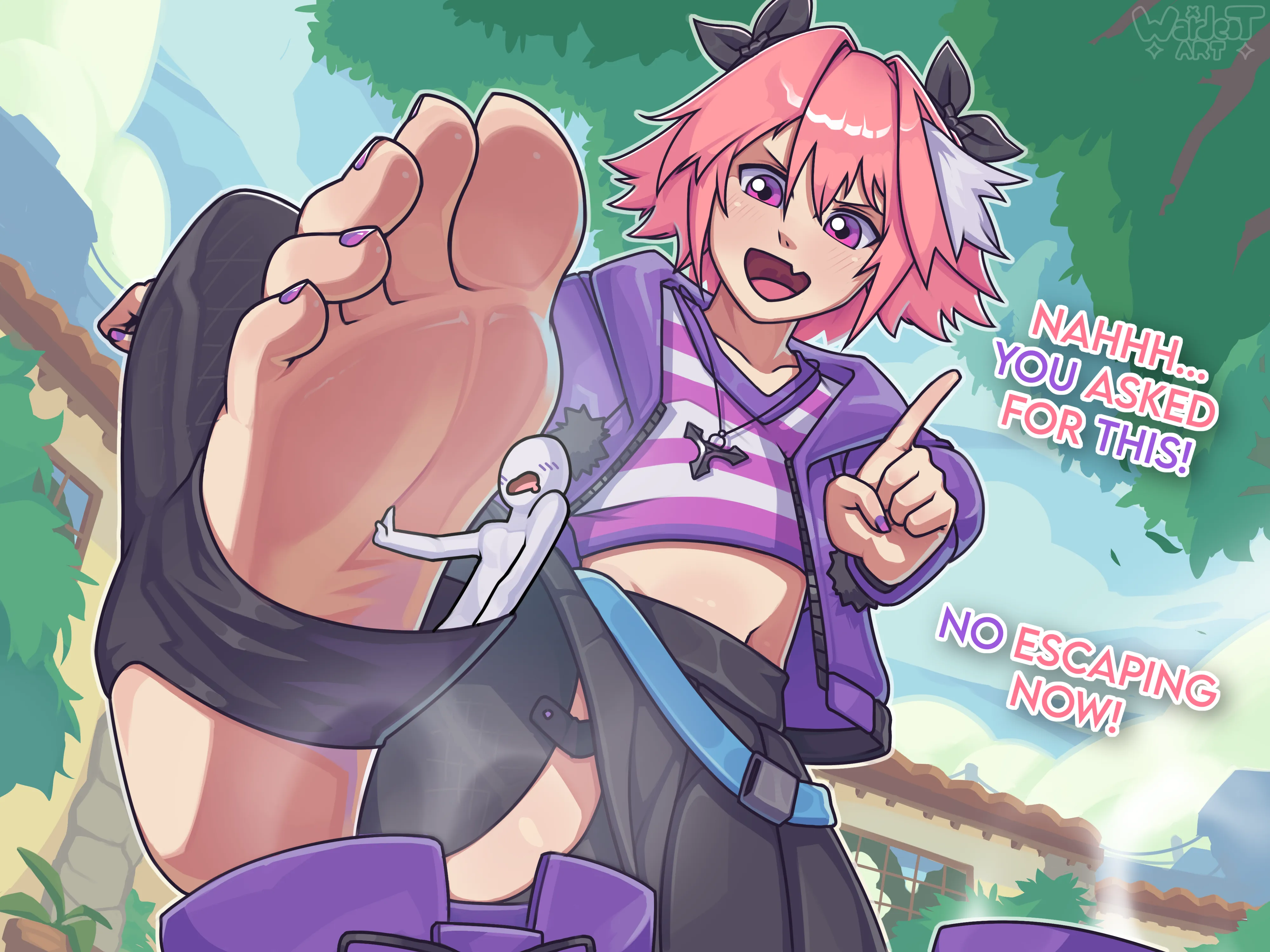 Astolfo going out for a walk (wardeotart)