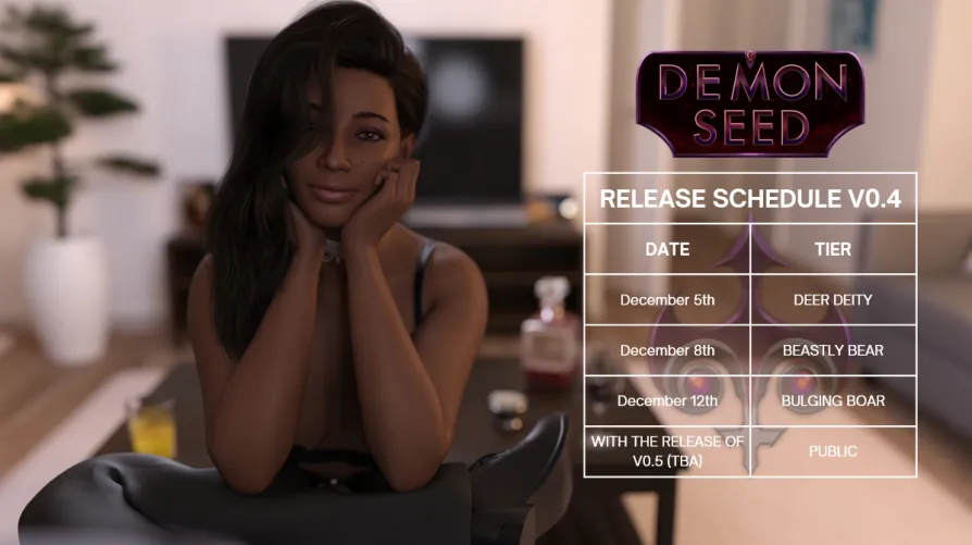 Demon Seed v0.4 Release Schedule