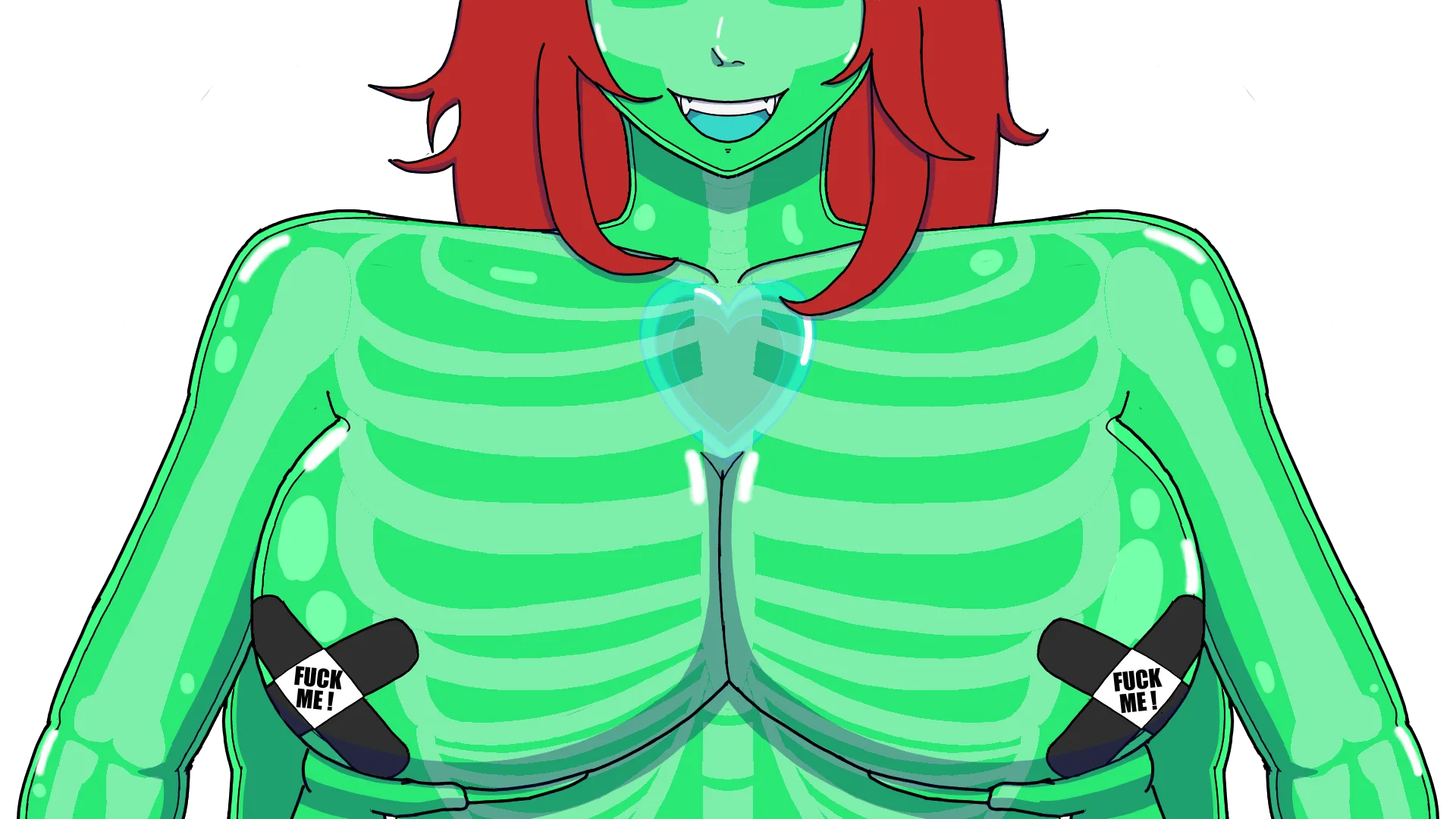 Drawing my VTuber OC Vixen's Knockers out. Lmk if you like it.