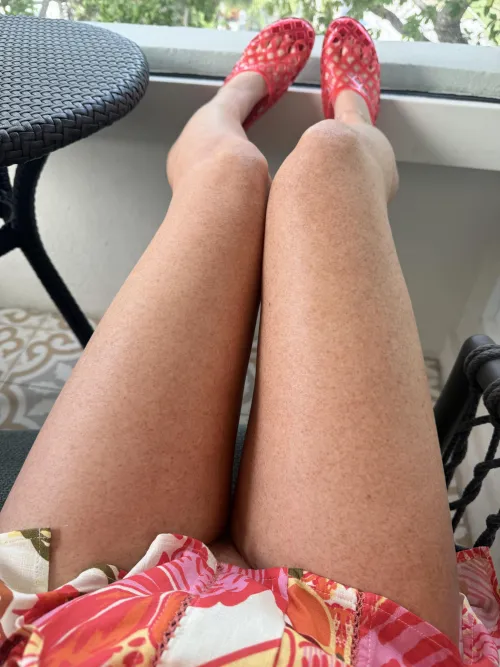 Freckled thighs with a couple in between;)