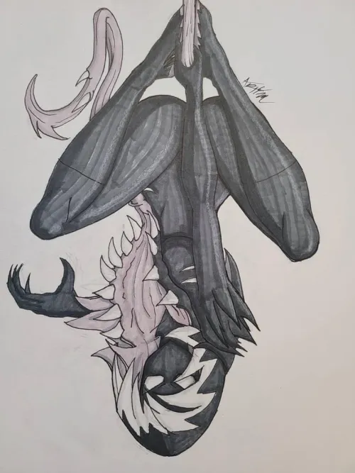 Gwenom - Inktober 2025  (by Artman-Art)