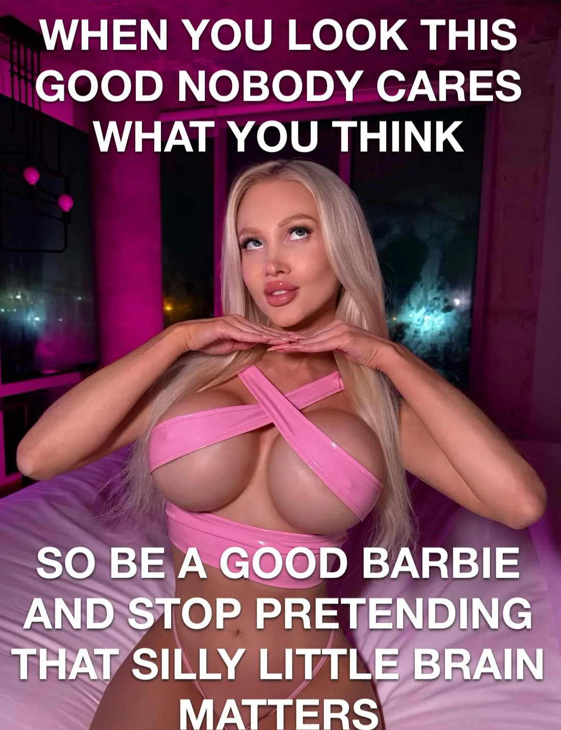 I wanna be a perfect barbie like this so bad, then I can shut this silly little brain down 🩷🩷🩷