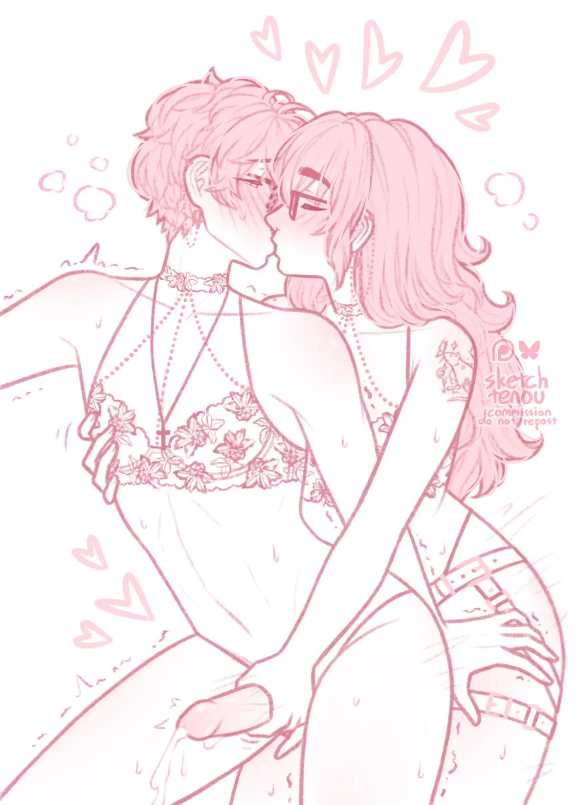 [OC] Matching lingerie and kisses from behind💕