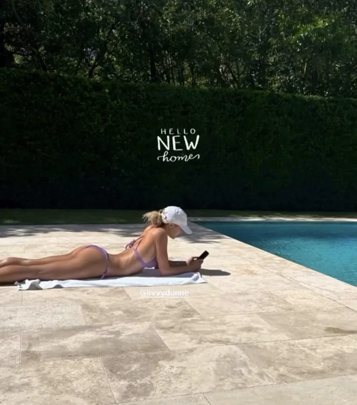 Olivia by the pool - IG October 2025
