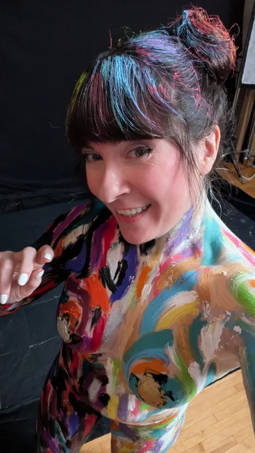 Some art you hang on walls... some you wear