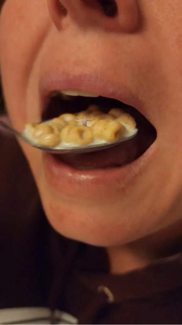 You were on my spoon so you obviously want to be food...