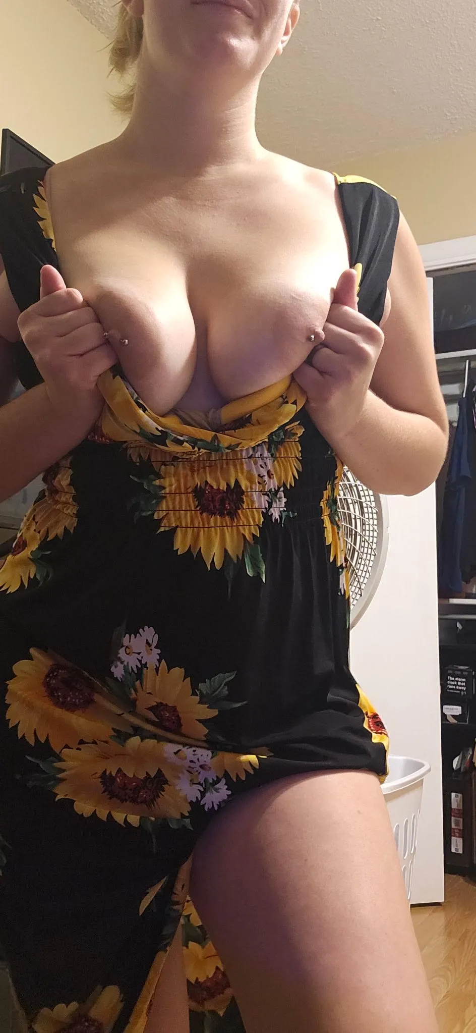 I could use a hand, my dress can barely contain them