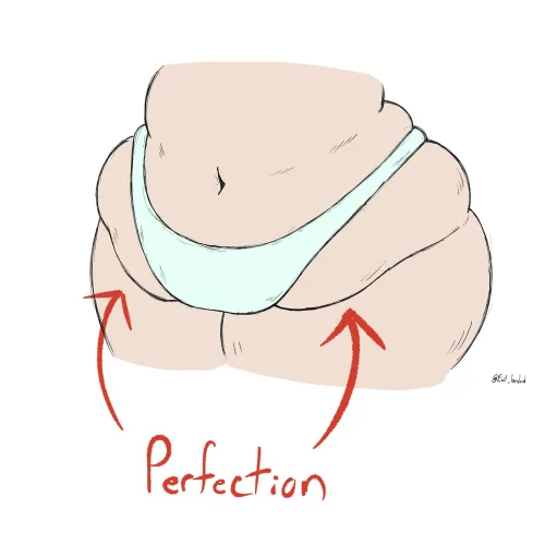 These lovehandles that panties create make me go feral (By Evil_bonelord)