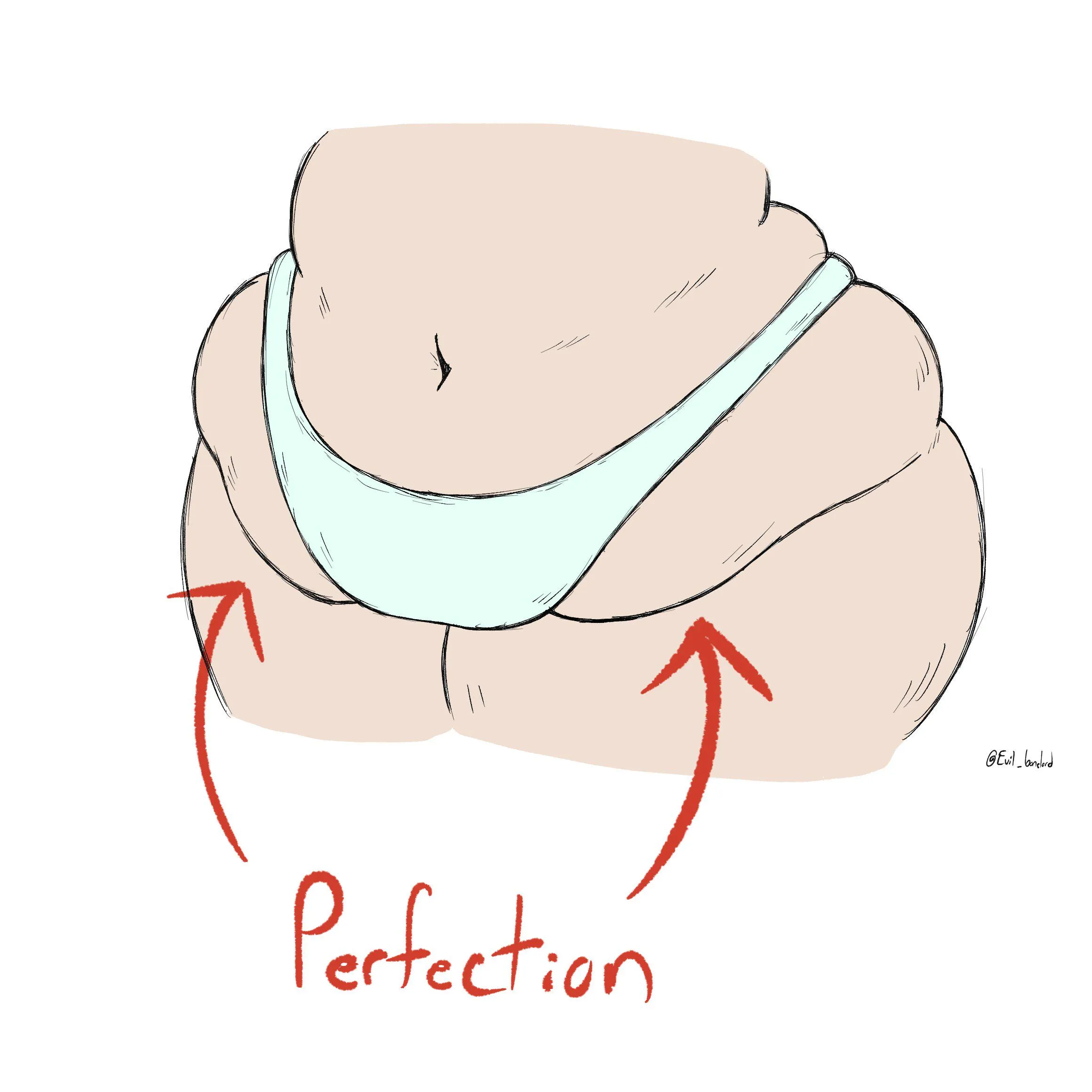 These lovehandles that panties create make me go feral (By Evil_bonelord)