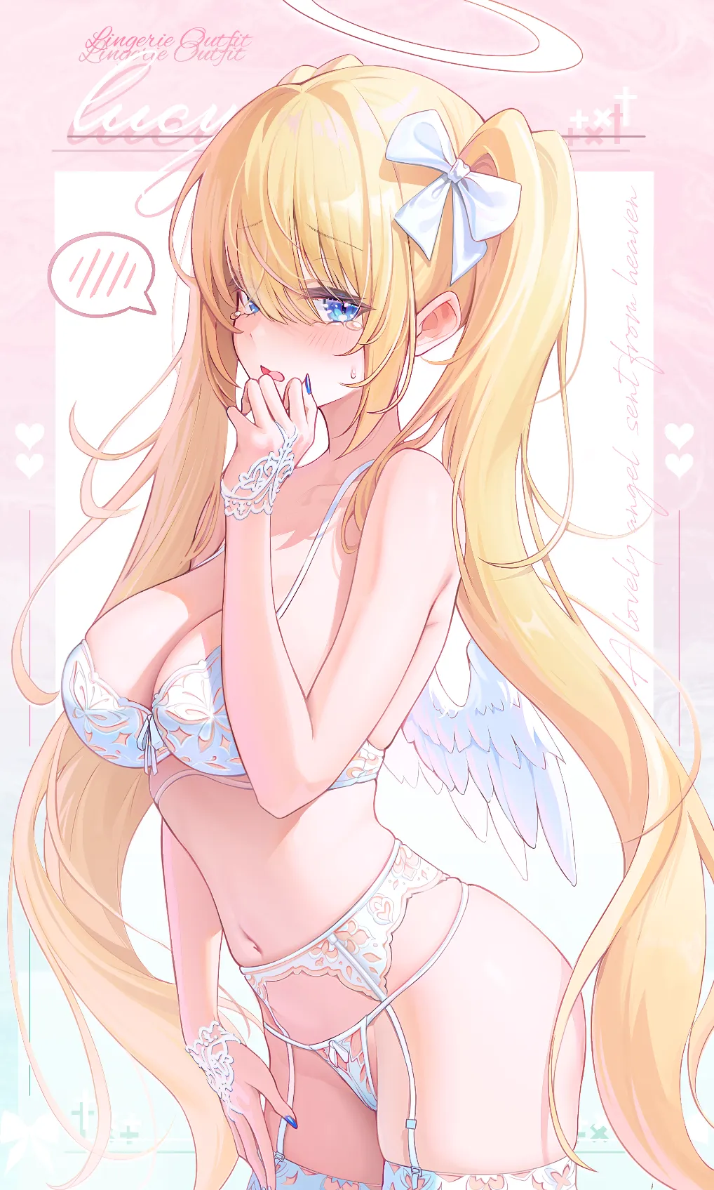 Angel in lingerie