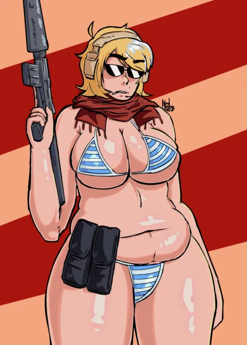 big girl with big gun (by me)