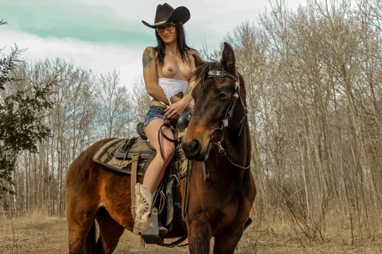 Let’s go riding but my top isn’t allowed to be on