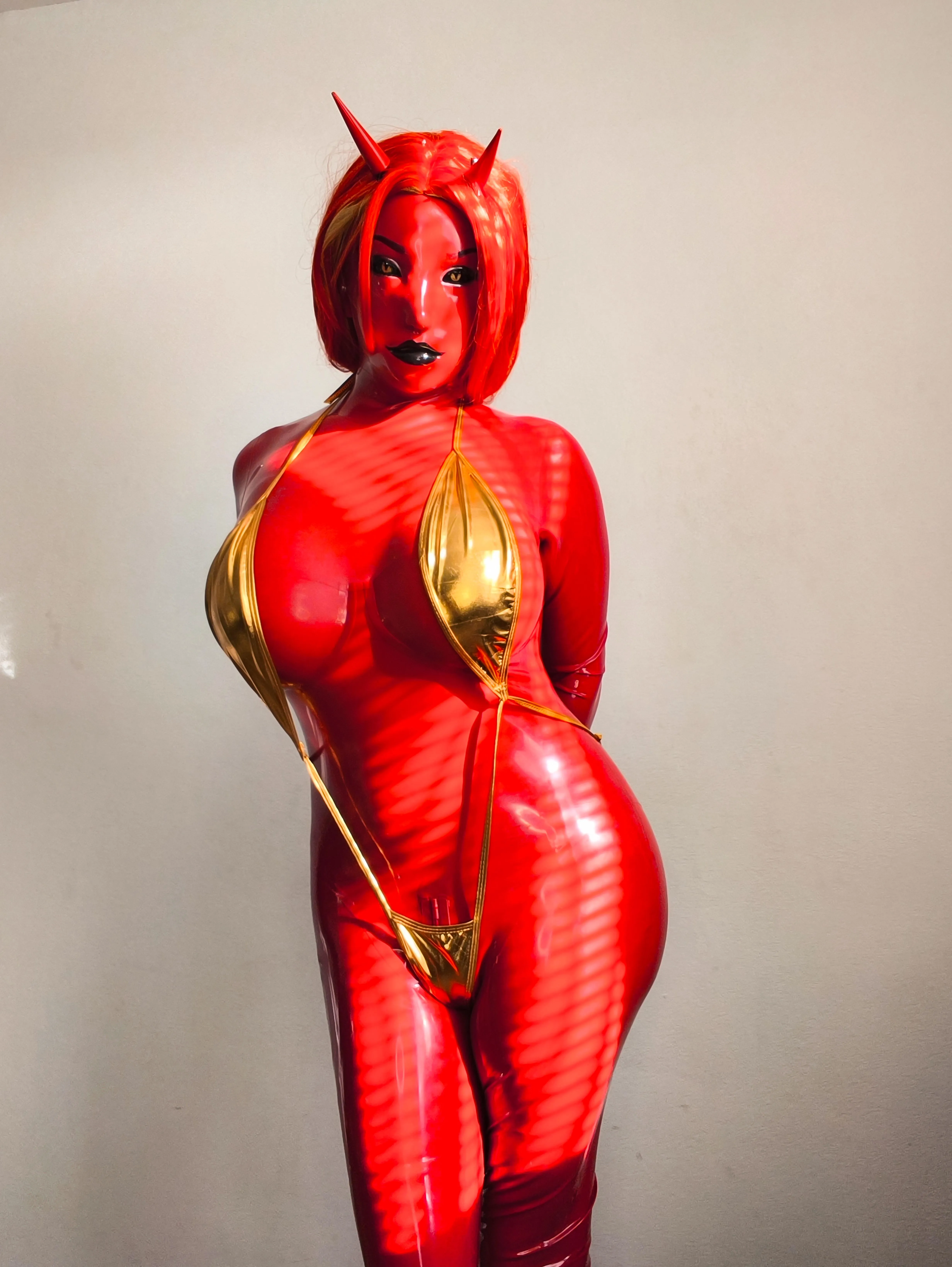 Sunbathing in succubus style!