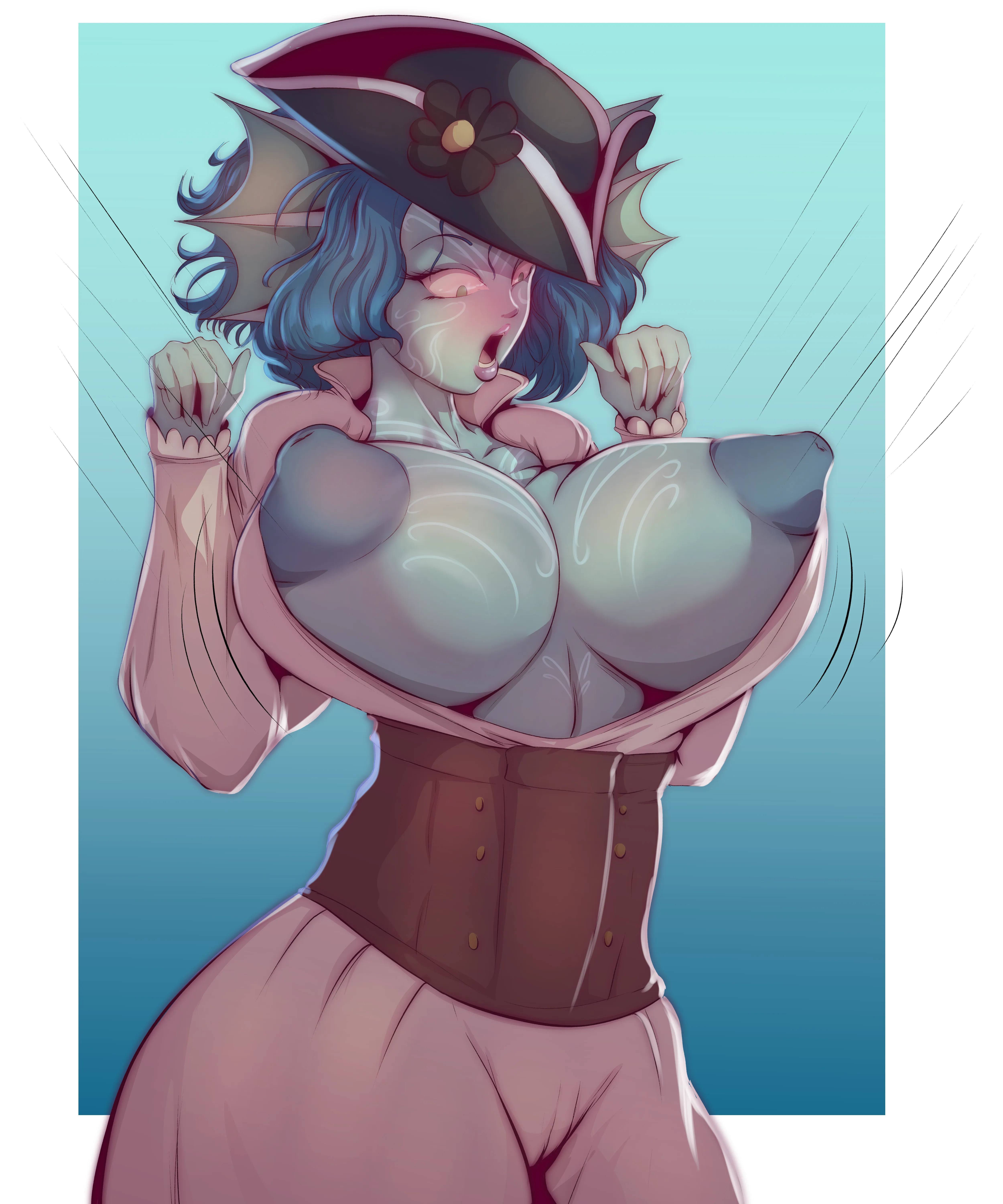 Wardrobe Malfunction (art by ArtyDraws)