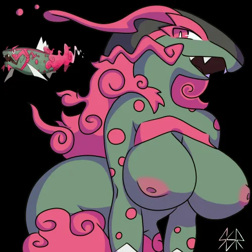 Drawing 1 Pokémon a day for 1025 days - Day 14 - Basculegion