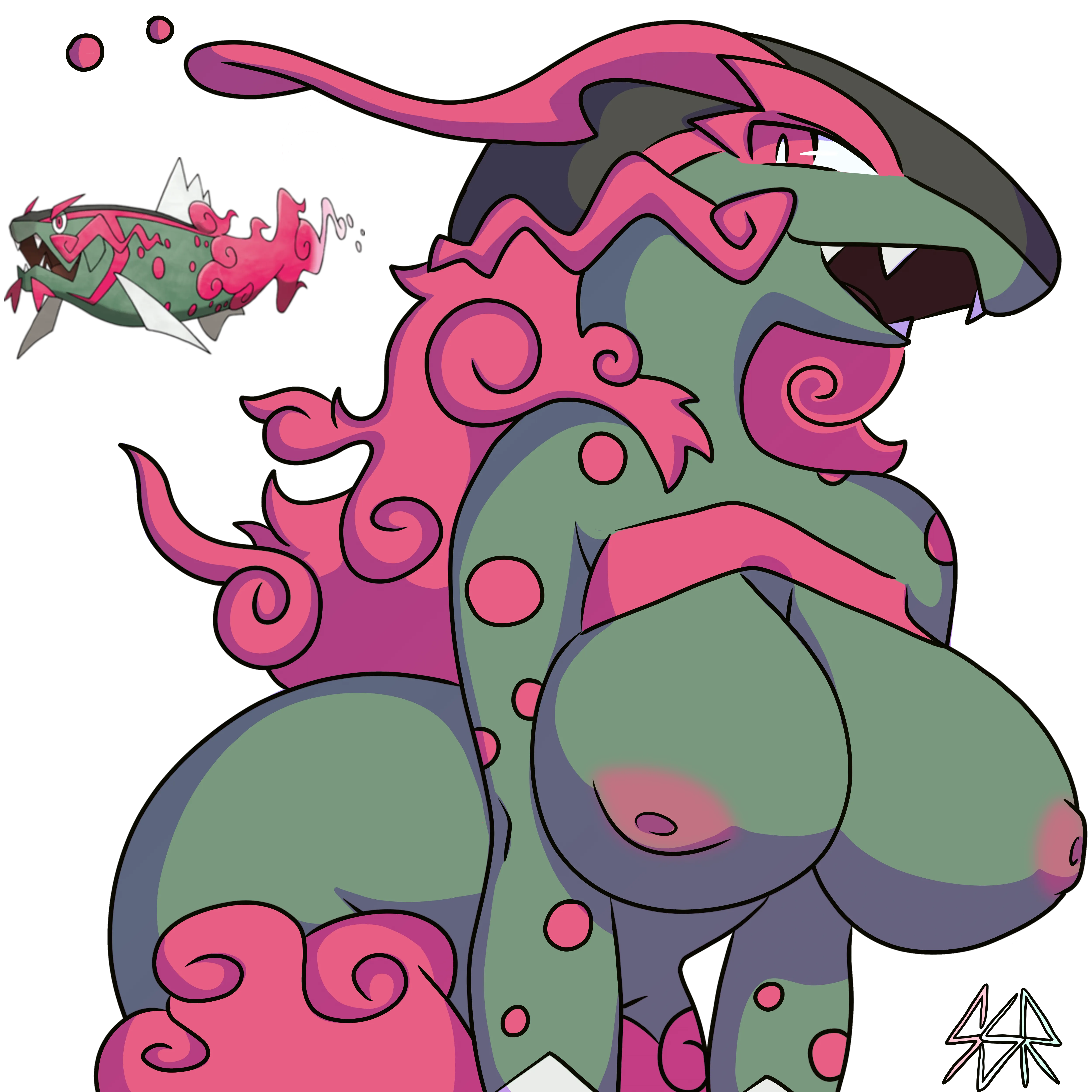 Drawing 1 Pokémon a day for 1025 days - Day 14 - Basculegion