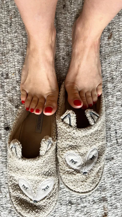 Who loves the smell of my sexy feet in these cute, little slippers? 🫦