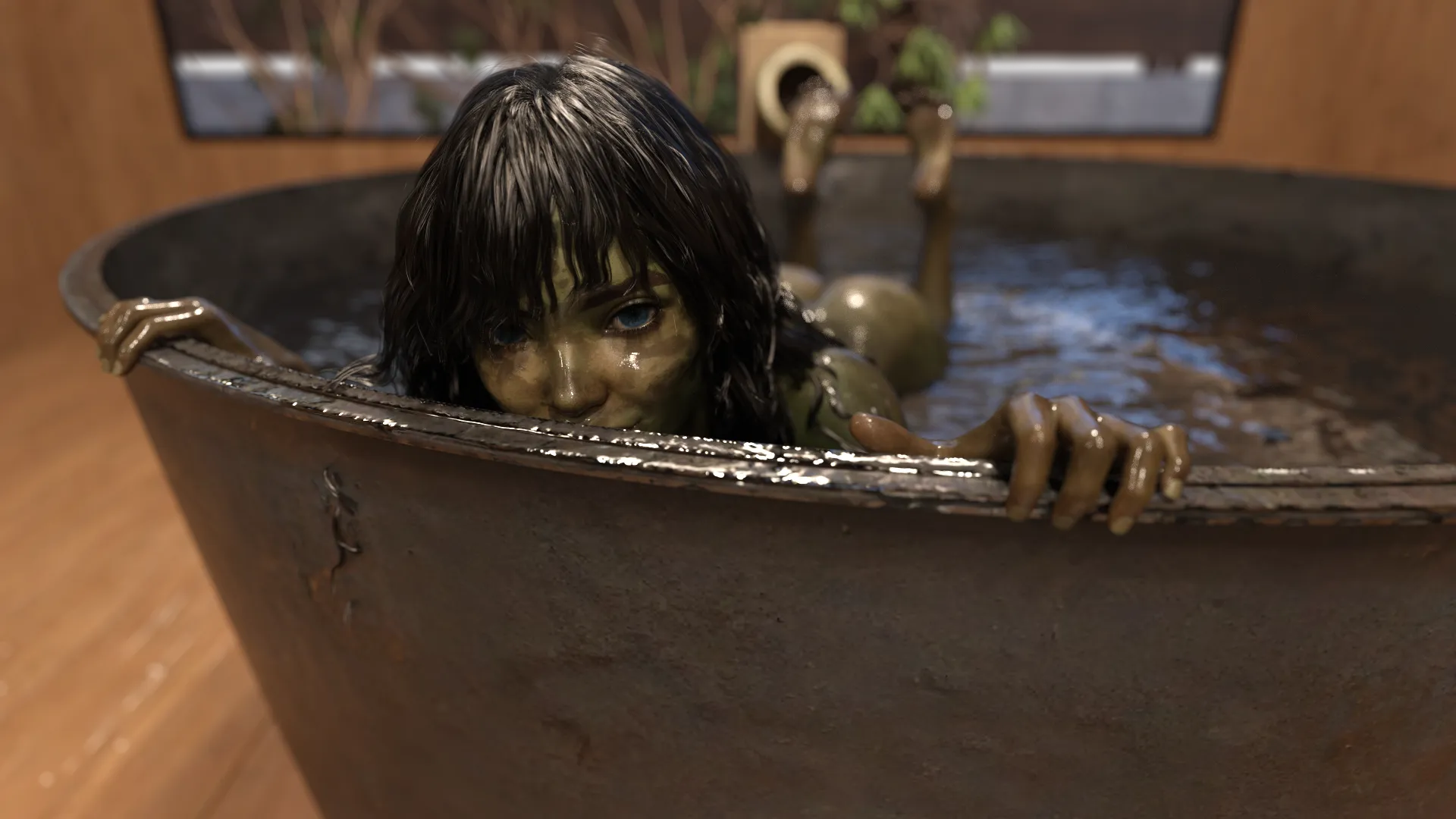 Are you gonna join Rowan in the tub? (OC)