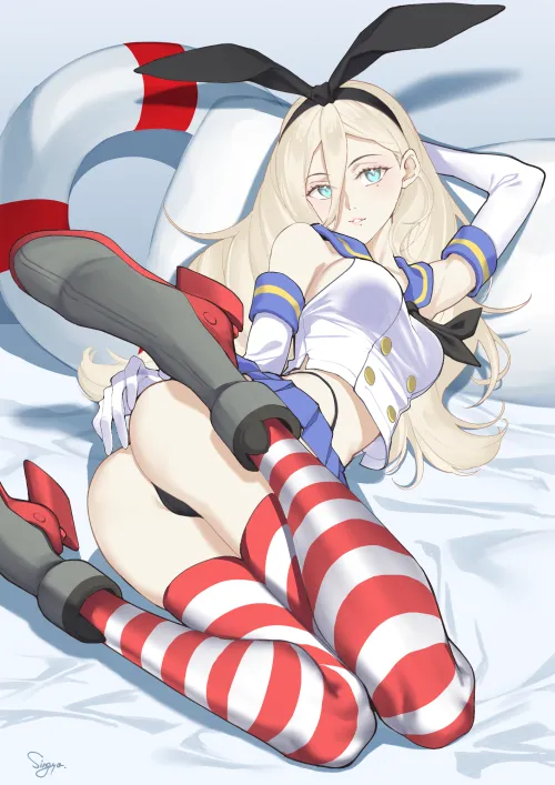 Richelieu in Shimakaze cosplay