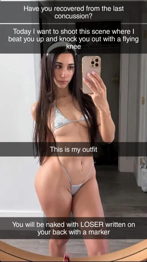 She makes videos where she beats you up and knocks you out (no imagefap)