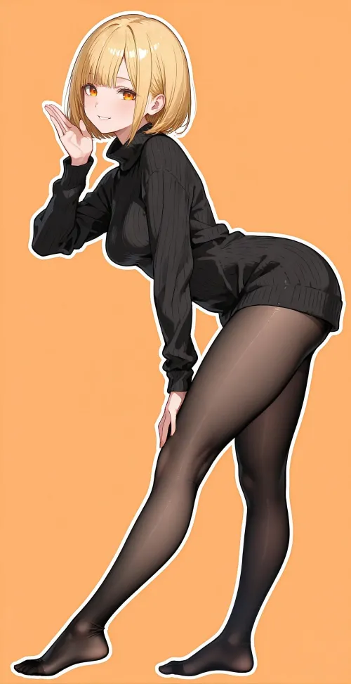 Black Sweater & Tights