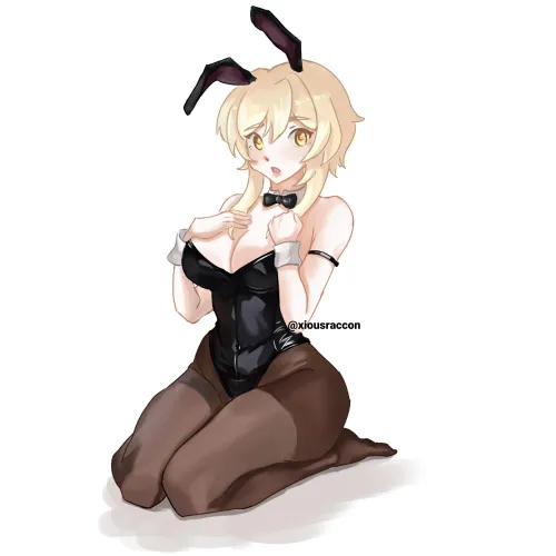 its almost christmas but u guys still accept a bunny girl? ( art made by me)