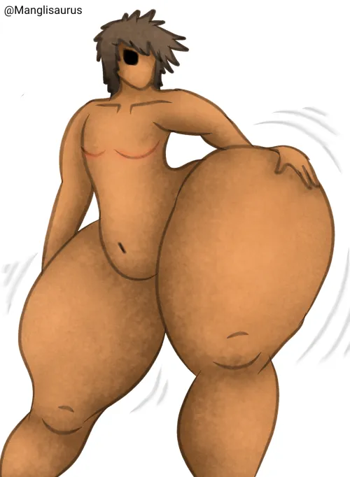 (OC) Myrrus doing a little ass shake.