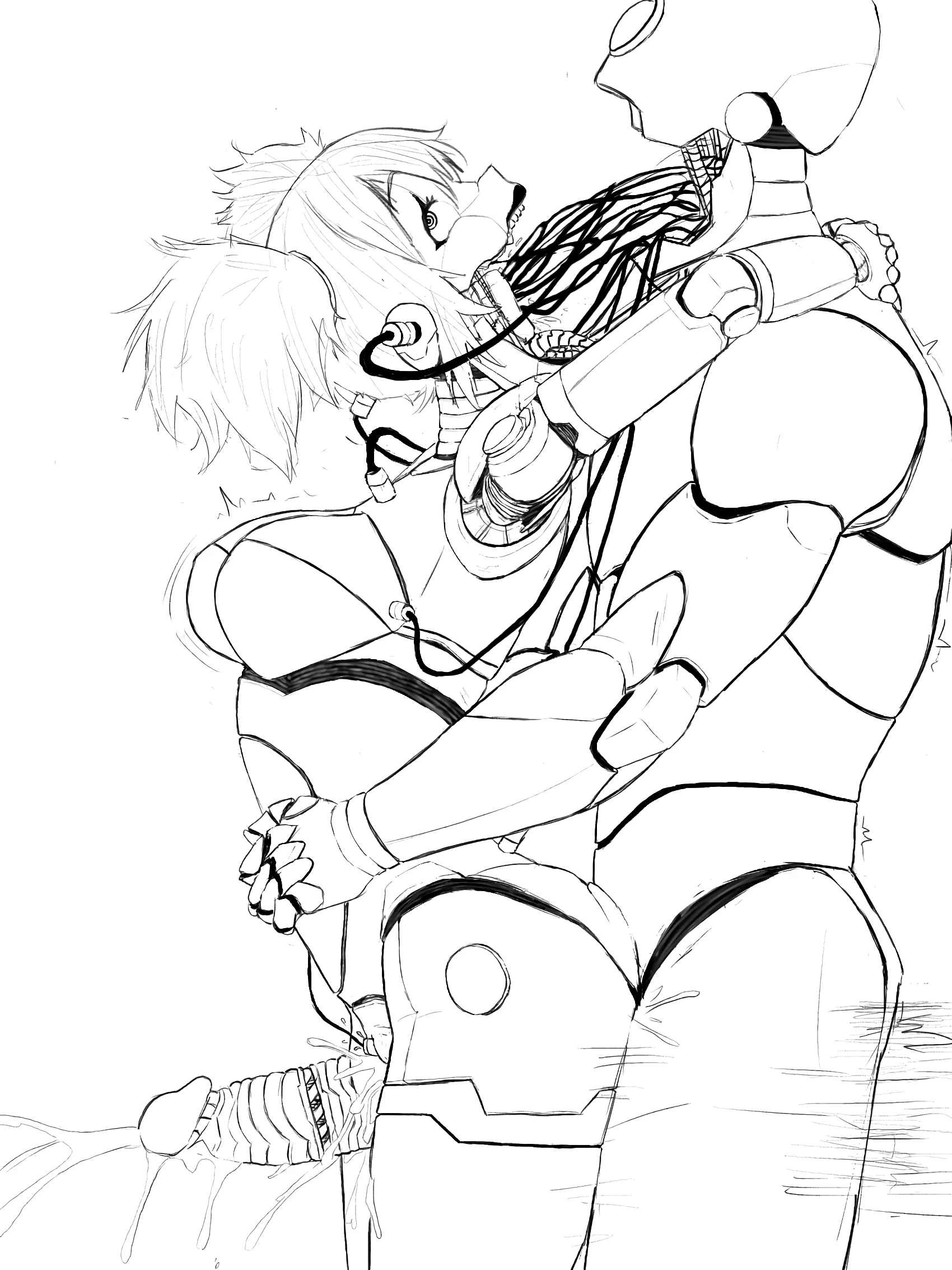 Robot Girl - Override [OC](Cyborg_Hyena)