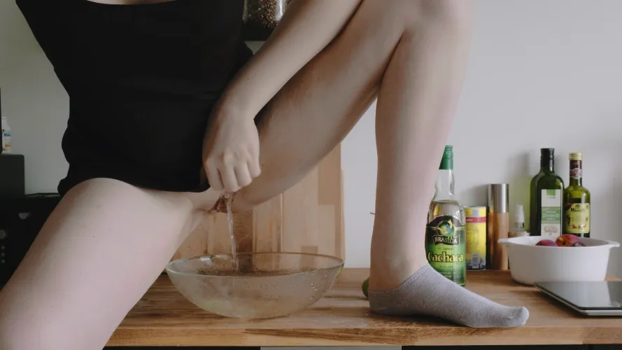 Watch Charlotte prepare and drink delicious piss cocktails such as CalPEErinha, Peena colada, Yellow Russian, TePEEla shots and a smokey pisskey - plus piss jello!  Links to clips in the comments (free!)