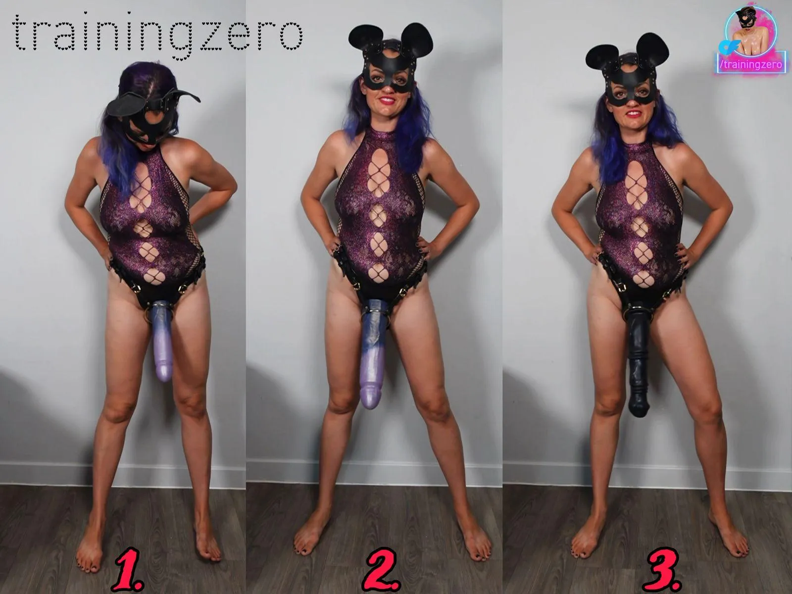 Which strapon are you choosing to destroy your hole? 1, 2 or 3?