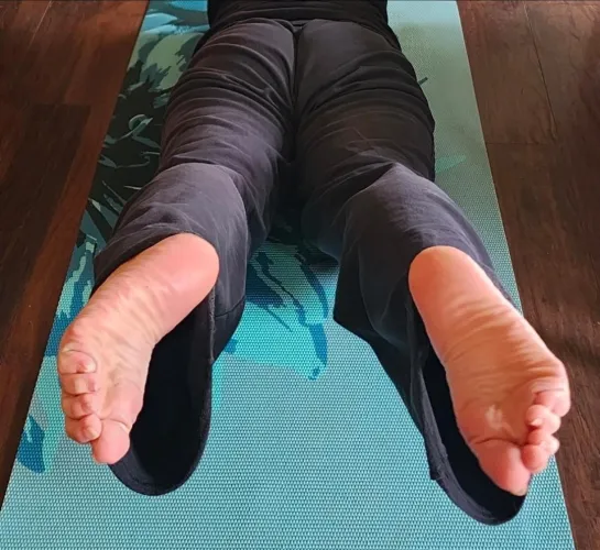 Morning yoga feet..... what does this do for you?