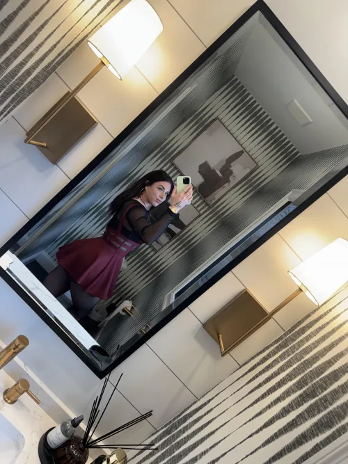 Brunette all dolled up