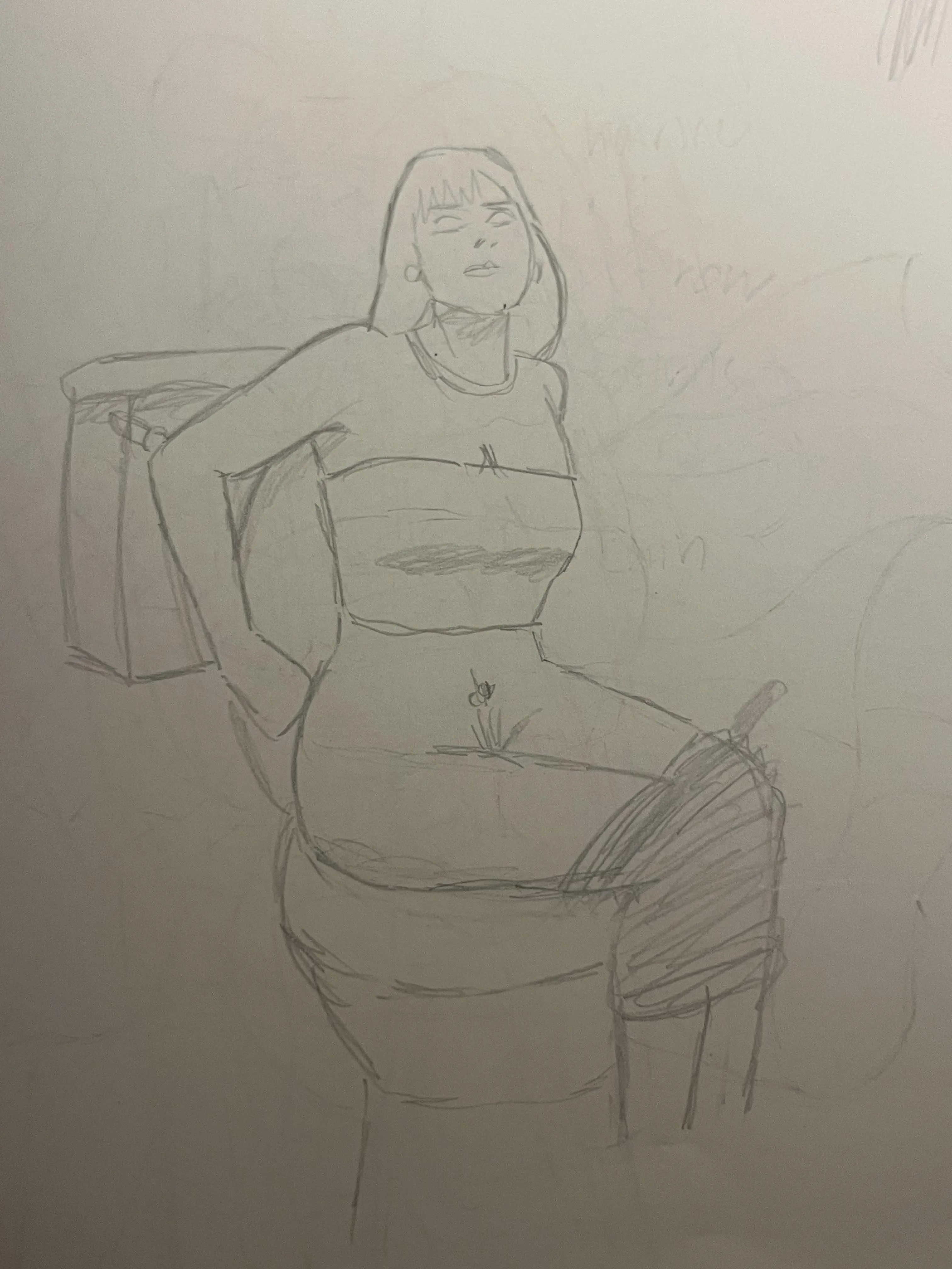 Celebrity on the toilet sketch