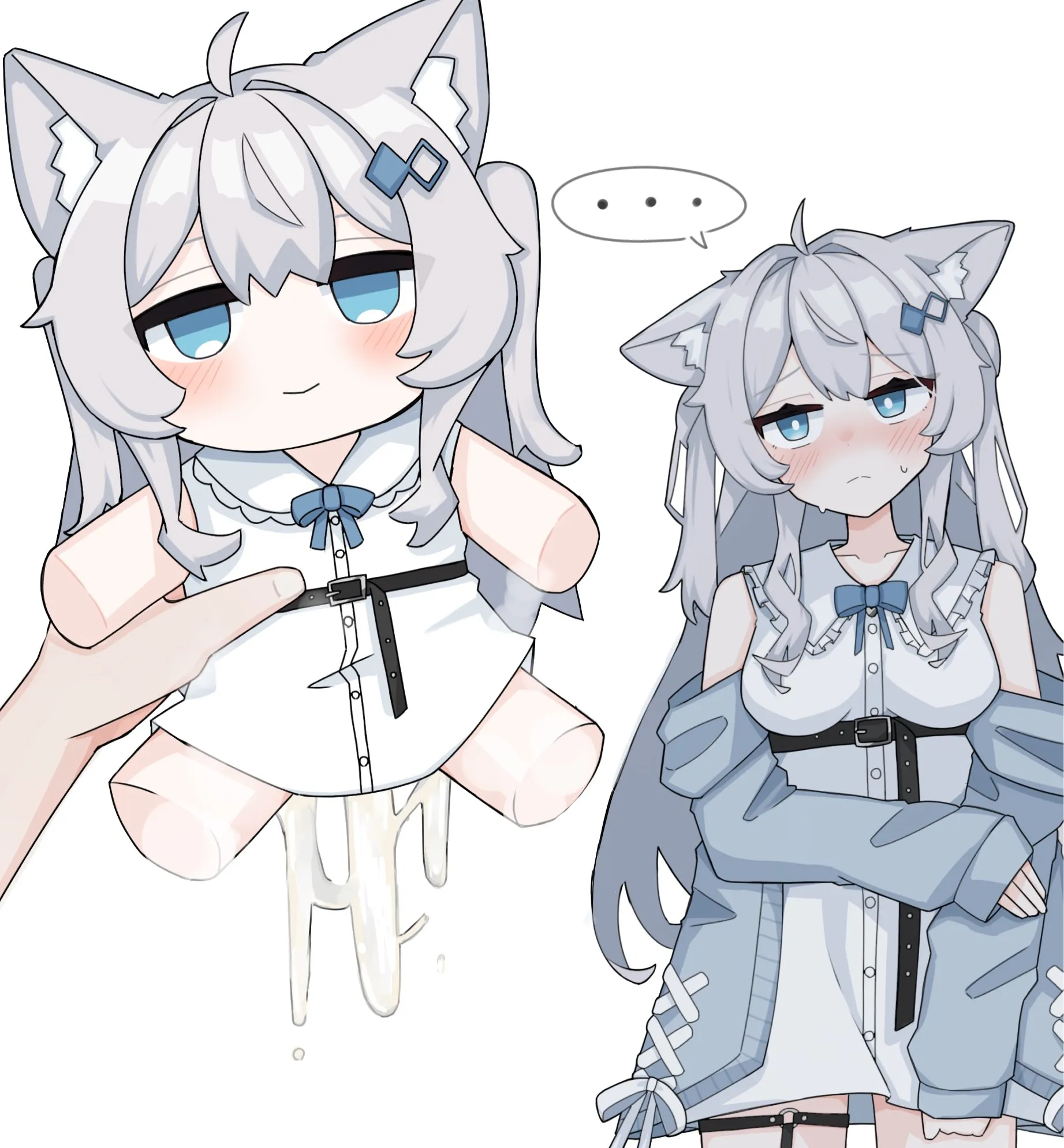 Erm, You know you don't have to use that doll, I'm right here...