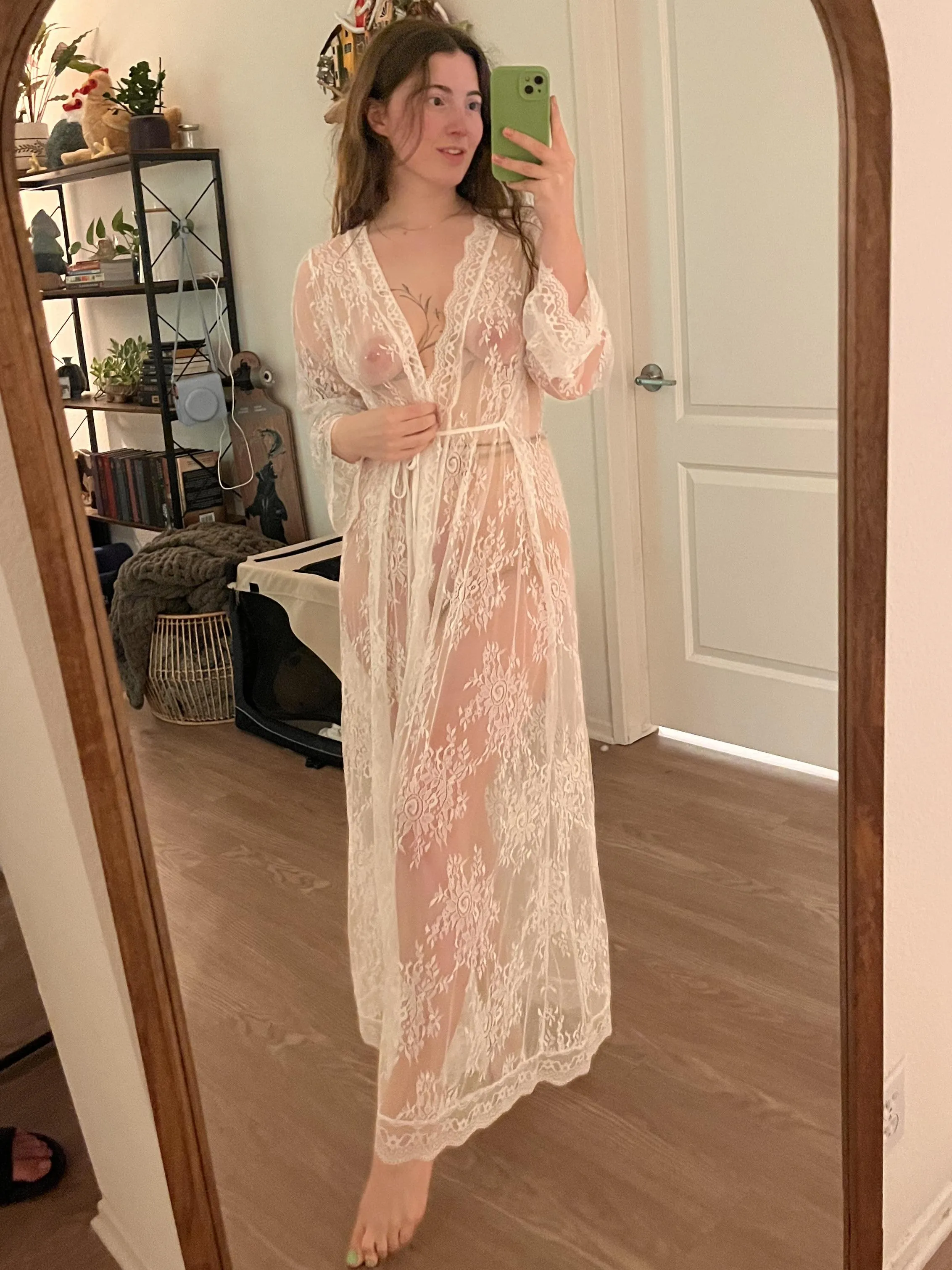 What about a tight dressing robe?