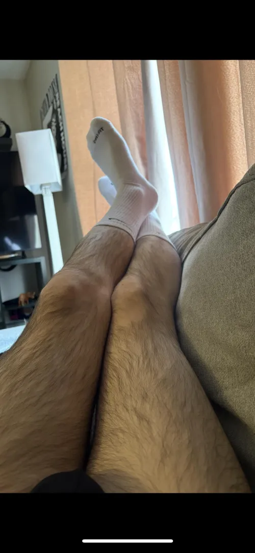 (28) Nike Socks + Hairy Legs 😅