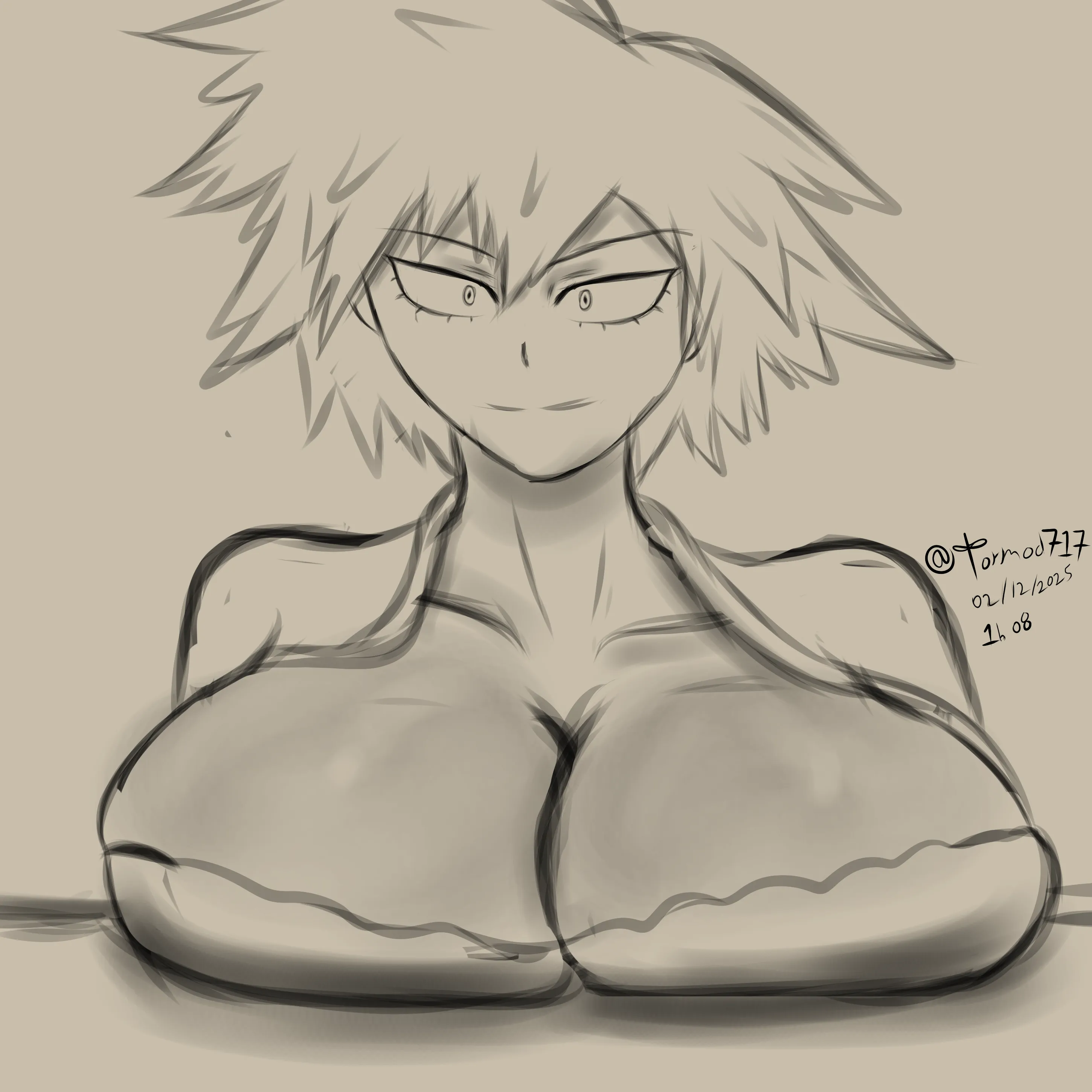 learning to draw Mitsuki Bakugou ,for the first time [by me]