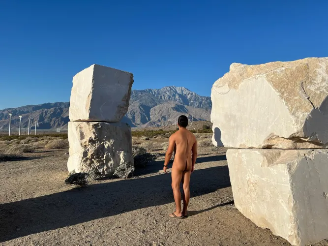 Three of my favorite things: nature, art, and nudity.