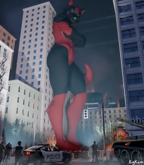 Containment breach? [Commission of my fursona Miryr by BigKami over on Fur Affinity]